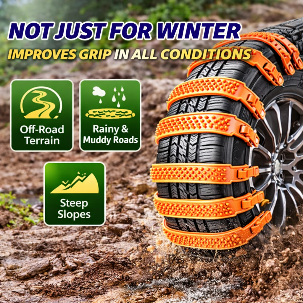 All terrain Anti Skid Tire Grip / SUV tire grip heavy duty / Anti-Skid Tire Chains for Cars & SUVs – Heavy-Duty All-Terrain Traction