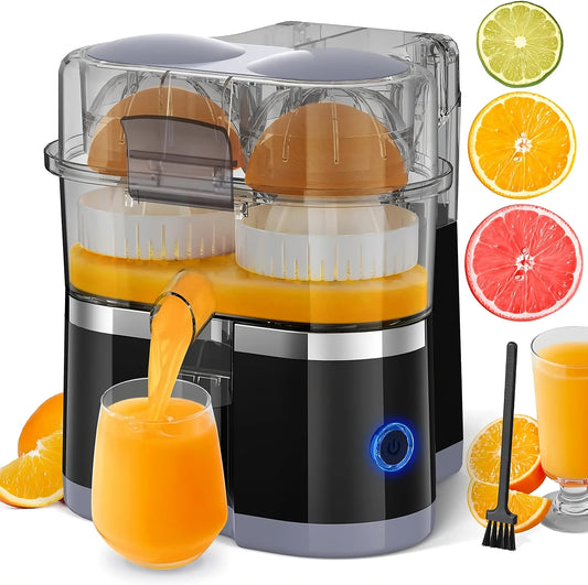 Electric Citrus Juicer with Dual Heads