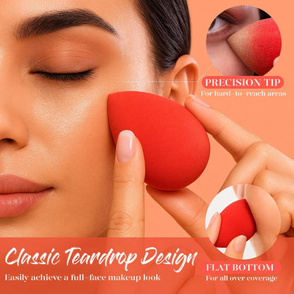2 Pieces Water Drop Makeup Sponge Blender