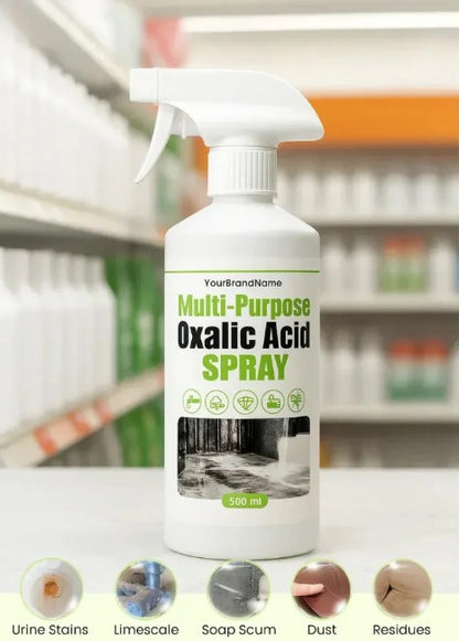 Multi-Purpose Oxalic Acid Stain Removal Spray (200ML × 2) | Rust, Hard Water & Mineral Stain Cleaner | Bathroom, Tile & Sink Cleaner