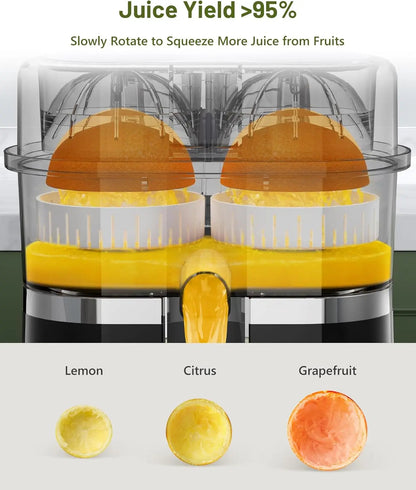 Electric Citrus Juicer with Dual Heads