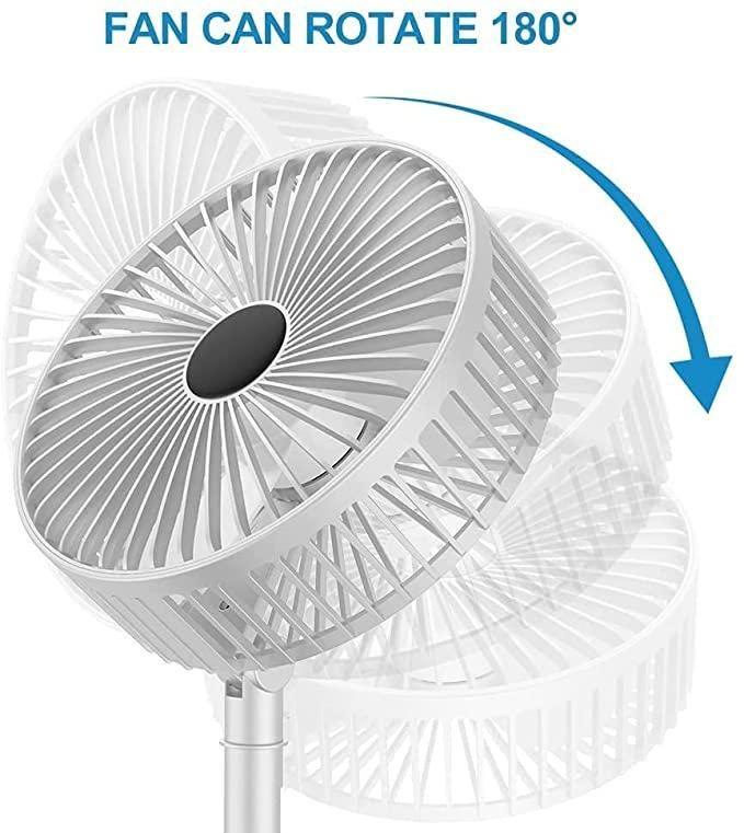 USB Fan / Powerful Rechargeable Adjustable AC DC Table Wall Fan / Mini Handheld Portable USB Fan