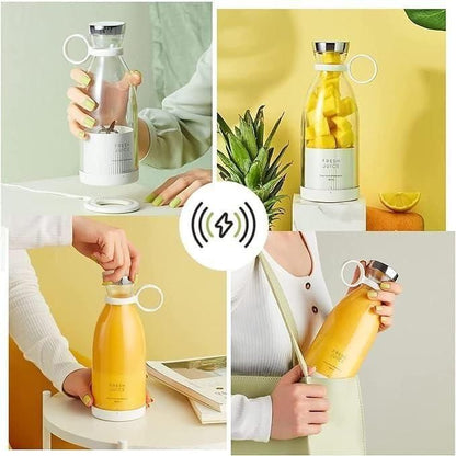 Mini Portable USB Juicer Bottle | Electric Blender for Juices, Smoothie, Protein Shakes | Perfect for Travel Gym Office | Self Mixing Grinder
