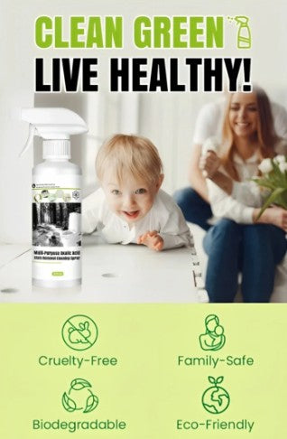 Multi-Purpose Oxalic Acid Stain Removal Spray (200ML × 2) | Rust, Hard Water & Mineral Stain Cleaner | Bathroom, Tile & Sink Cleaner