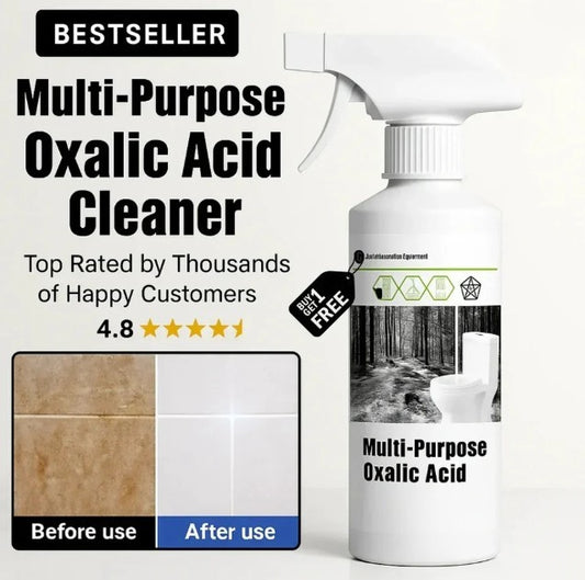 Multi-Purpose Oxalic Acid Stain Removal Spray (200ML × 2) | Rust, Hard Water & Mineral Stain Cleaner | Bathroom, Tile & Sink Cleaner
