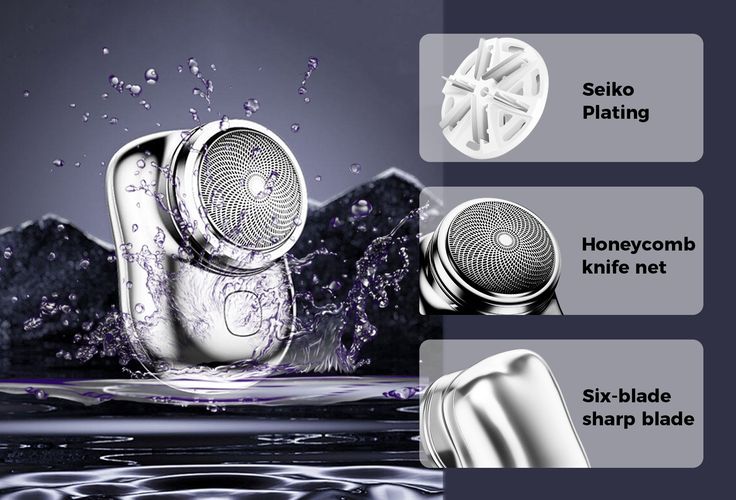 Mini Electric Shaver for Men – Portable Pocket Shaver, USB Rechargeable Beard Trimmer for Travel & Daily Grooming