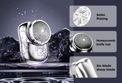 Mini Electric Shaver for Men – Portable Pocket Shaver, USB Rechargeable Beard Trimmer for Travel & Daily Grooming