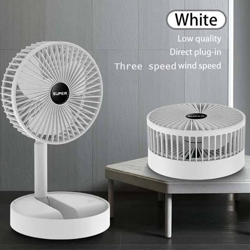 USB Fan / Powerful Rechargeable Adjustable AC DC Table Wall Fan / Mini Handheld Portable USB Fan