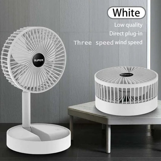 USB Fan / Powerful Rechargeable Adjustable AC DC Table Wall Fan / Mini Handheld Portable USB Fan